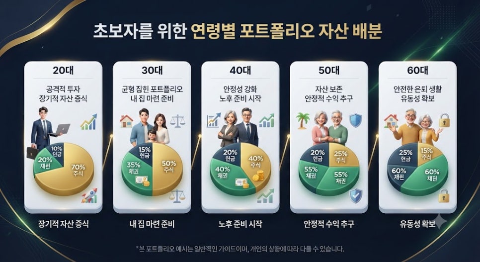 주식 투자 초보를 위한 연령별 포트폴리오 자산 배분 전략(2) 13 주식 투자 초보를 위한 연령별 포트폴리오 자산 배분 전략(2)