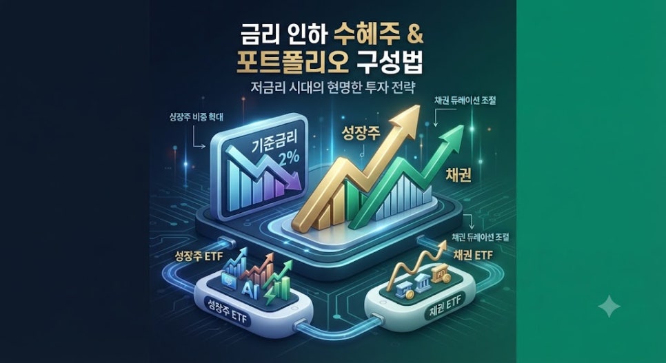 금리 인하 수혜주 및 성장주·채권 ETF 포트폴리오 구성법 총정리 17 금리 인하 수혜주 및 성장주·채권 ETF 포트폴리오 구성법 총정리