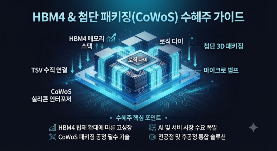 HBM4와 첨단 패키징(CoWoS) 기술 변화 및 수혜주 가이드 33 HBM4와 첨단 패키징(CoWoS) 기술 변화 및 수혜주 가이드