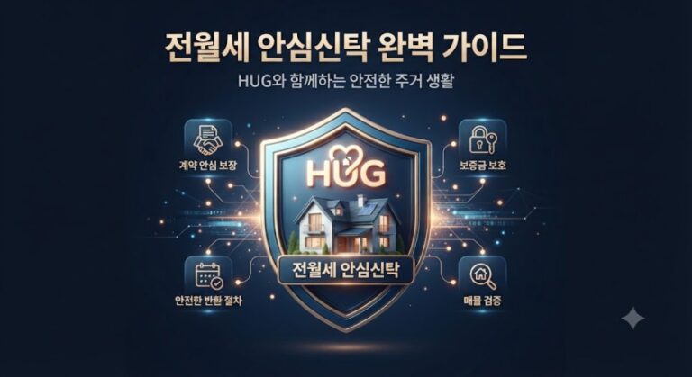 전월세 안심신탁 구조 및 신청 자격 총정리 인포그래픽