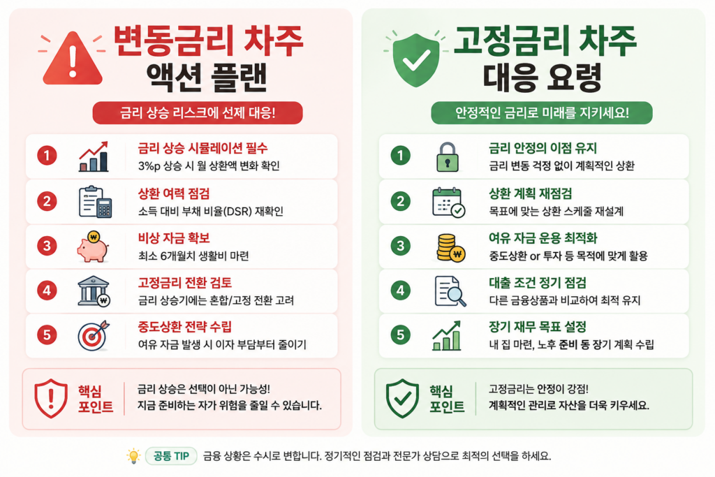 2026년 금리 전망 한국은행 전격 인상, 내 대출 이자 변동 총정리 3 대출 금리 유형별 영향 분석 및 고정금리 대환 전략