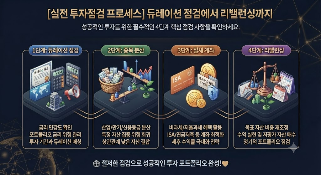 금리 인하 대비 자산 배분 프로세스 및 체크리스트 카드