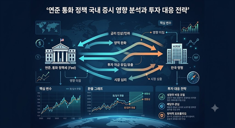 연준 통화 정책 국내 증시 영향 분석 인포그래픽