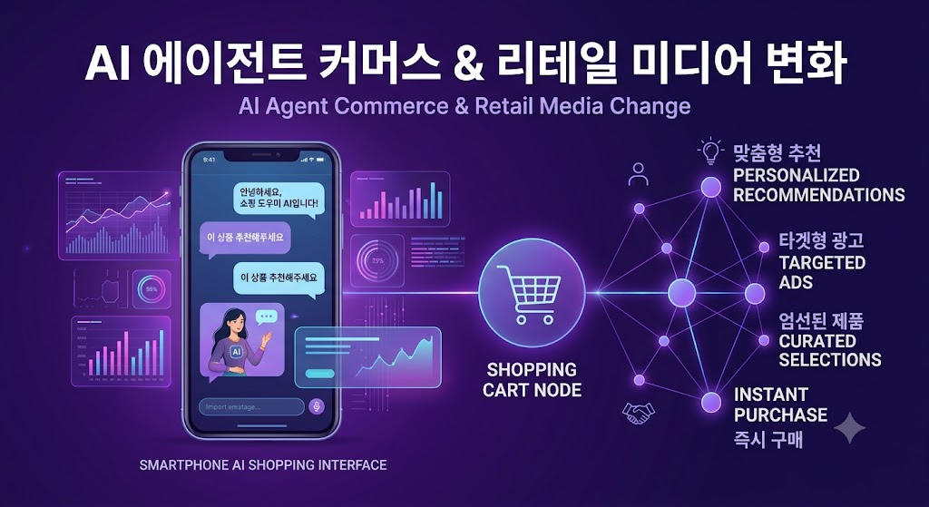 AI 에이전트 커머스 흐름과 리테일 미디어 변화 가이드