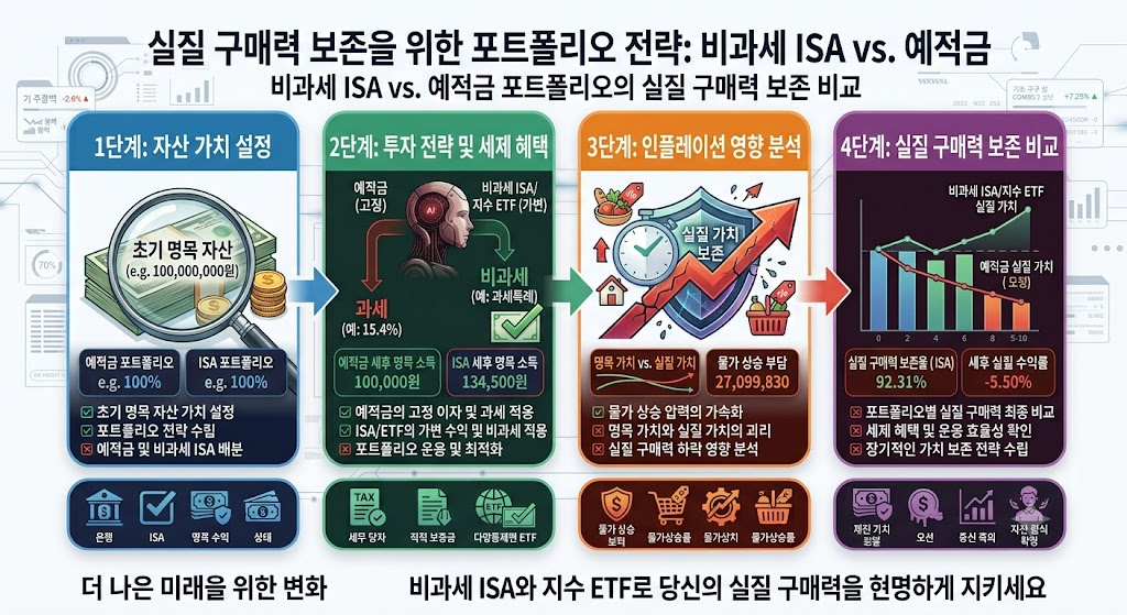 암살자들보다 무서운 인플레이션|평범한 직장인의 자산을 잠식하는 경제 암살자들 3 직장인 자산 방어 포트폴리오 및 세후 실질 수익률 대시보드