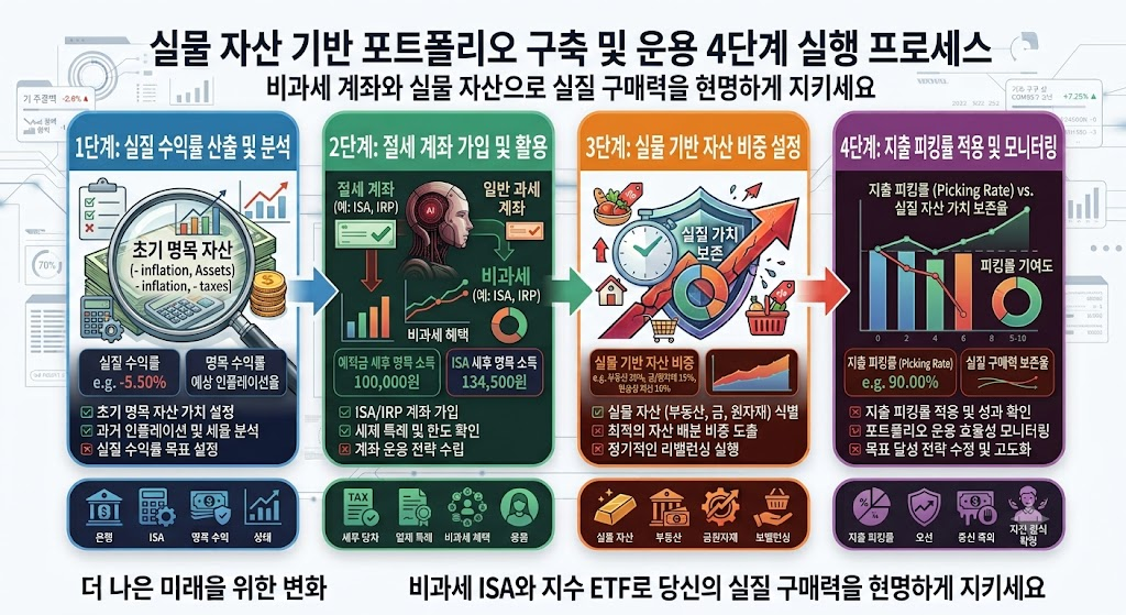 암살자들보다 무서운 인플레이션|평범한 직장인의 자산을 잠식하는 경제 암살자들 4 인플레이션 자산 방어 4단계 실행 프로세스 체크리스트 카드