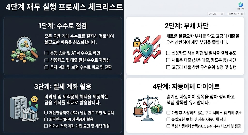 암살자들 열풍 속 주목해야 할 경제 이야기|내 돈을 갉아먹는 7가지 금융 암살자 4 7가지 금융 암살자 방어 4단계 실행 프로세스 체크리스트 카드